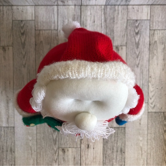 Home Trends Decorations Holiday Sweater Knit Weighed Santa 12'' - Picture 6 of 11